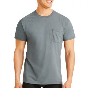 Hanes Men's ComfortSoft Tagless Pocket T-Shirts
